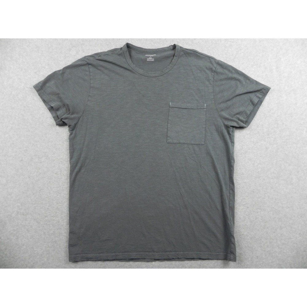 Bonobos T-Shirt Mens Large Crew Neck Pocket Tee Casual Cotton Gray Short Sleeve